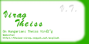 virag theiss business card